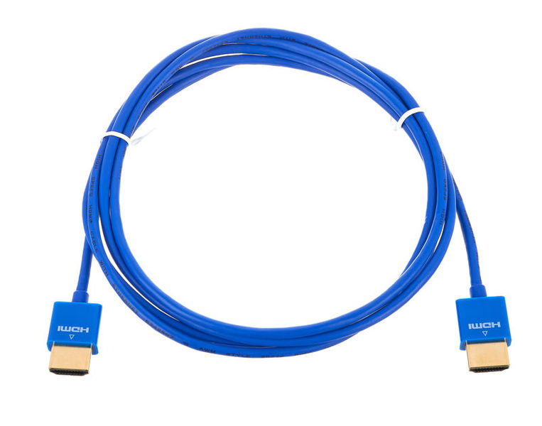 Kramer C-hm/hm/pico/bl-6 Cable Flexible Hdmi Alta Velocidad Ultra Delgado Con Ethernet De 1.80m